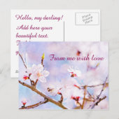 Japanische Kirsche - Sakura in Bloom Postkarte (Vorne/Hinten)