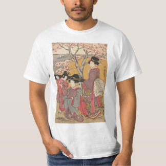 Japanische klassische Geishadamenkunst T-Shirt