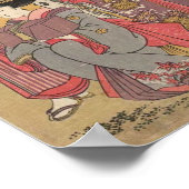 Japanische klassische Geishi-Lady-Kunst Poster (Ecke)