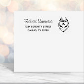 Japanische Kochnische Fox Maske-Adresse Permastempel