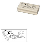 Japanische Koi Art Gummistempel (Stempel)