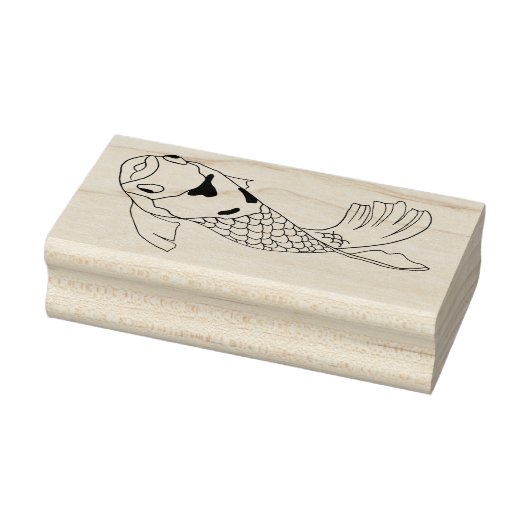 Japanische Koi Art Gummistempel (Stempel)