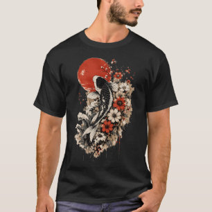 Japanische Koi-Fische & Florale Ästhetik T-Shirt