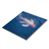 Japanische koi Fische im Teich, hohe Winkelsicht Fliese (Seite)