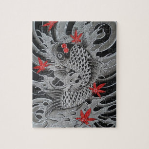 Japanische Koi-Fische Puzzle