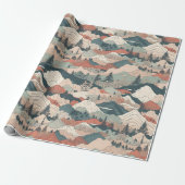 Japanische Koi-Fische Sakura-Muster Geschenkpapier (Ungerollt)
