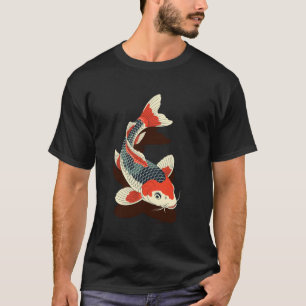Japanische Koi-Fische Ukiyo-e & Irezumi-Tätowierku T-Shirt