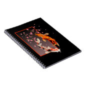 Japanische Koi Fische und Blume Notizblock (Rechte Seite)