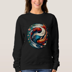 Japanische Koi-Fische Yin Yang Sweatshirt