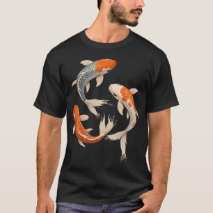 Japanische Koi-Fische Karpfen Koi Japanisch Cool T-Shirt
