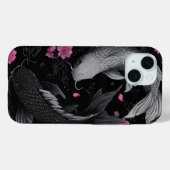 Japanische Koi Fish Dunkle Mode Case-Mate iPhone Hülle (Rückseite (Horizontal))
