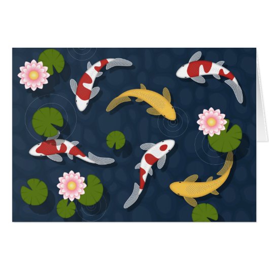 Japanische Koi Fish Pond Blank (Vorderseite (Horizontal))