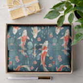 Japanische Koi Fish Pond-Dekoupage Seidenpapier (Geschenk)