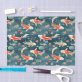 Japanische Koi Fish Pond-Dekoupage Seidenpapier (Handwerk)