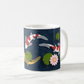 Japanische Koi Fish Pond Kaffee Tasse (VorderseiteRechts)