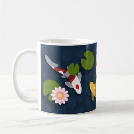 Japanische Koi Fish Pond Kaffee Tasse
