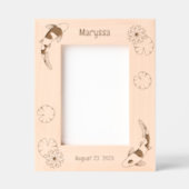 Japanische Koi Fish Water Lily 12x18 Geätzte Rahmen (Vorderseite)