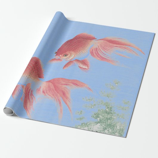 JAPANISCHE KOI FISH-Wrackpapier Geschenkpapier (Ungerollt)