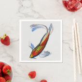 Japanische Koi-Karpfen-Fisch-Kunstwaren Serviette (Beispiel)