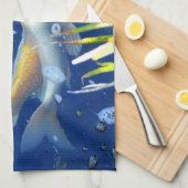 Japanische Koi-Karpfenteich-Handtuch Handtuch (Viertel Falte)