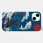 Japanische KOI Kunst, Yinyang Case-Mate iPhone Hülle (Rückseite (Horizontal))