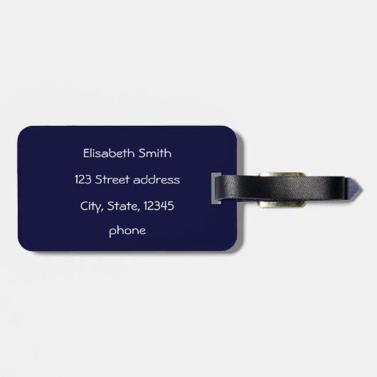 Japanische Kokeshi-Puppe in Bambus bei Sonnenaufga Gepäckanhänger (Rückseite horizontal)