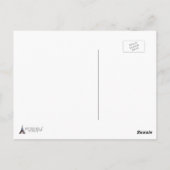 Japanische Kokeshi-Puppe (Pflaume) Postkarte (Rückseite)