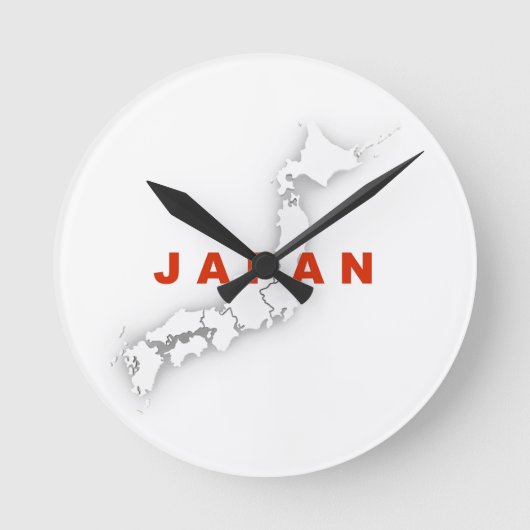 Japanische Kontur Runde Wanduhr (Vorderseite)