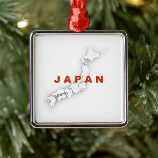 Japanische Kontur Silbernes Ornament (Baum)