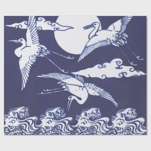 JAPANISCHE KRAKANE IN BLAUER EINPACKPAPIER (Flach)
