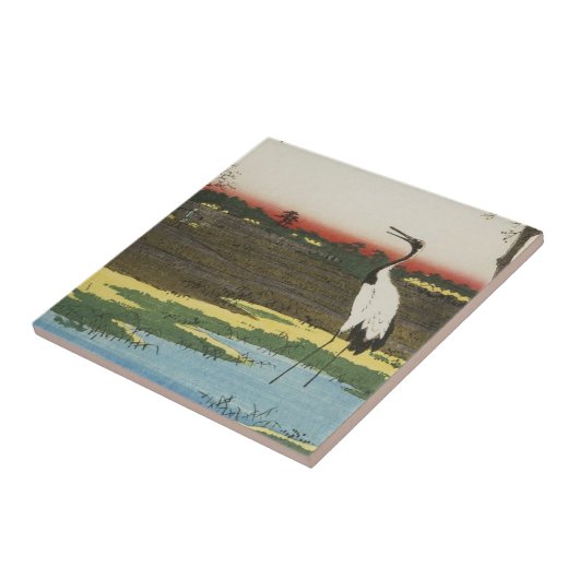 Japanische Kran-Fliese Fliese (Seite)