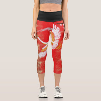 Japanische Kran-Sonne Japanische Sakura Leggings C
