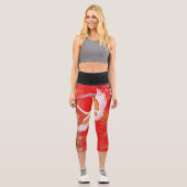 Japanische Kran-Sonne Japanische Sakura Leggings C (Vorderseite)