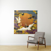 Japanische Kran-Vogel-Illustrationsfläche Wandteppich (Beispiel)