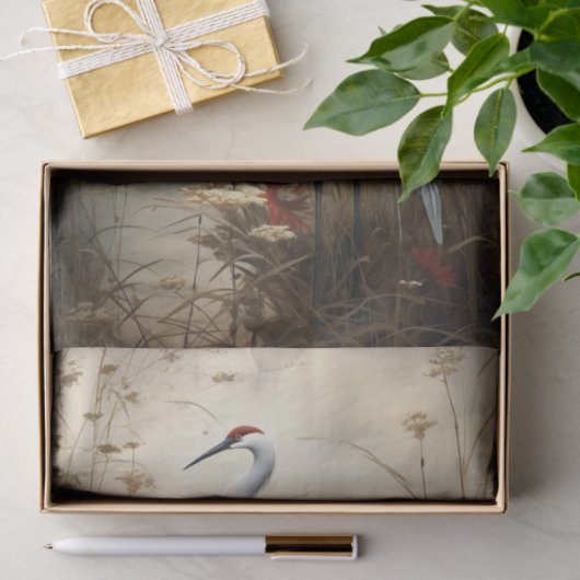 Japanische Krane 4 Decoupage Paper Seidenpapier (Geschenk)