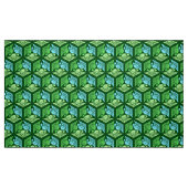 Japanische Krane, Jade Green und Light Blue Stoff (Fat Quarter (45,7 x 55,9 cm))