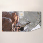 Japanische Krane "Langlebigkeit" Badehandtuch (Badehandtuch)