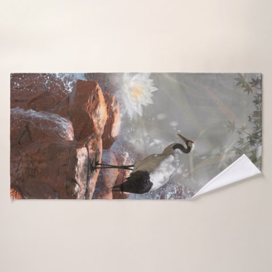 Japanische Krane "Langlebigkeit" Badehandtuch (Badehandtuch)