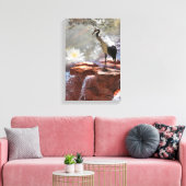 Japanische Krane "Langlebigkeit" Leinwanddruck (Insitu (Wohnzimmer))