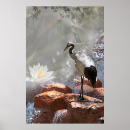 Japanische Krane "Langlebigkeit" Poster