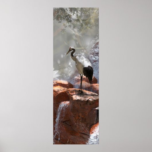 Japanische Krane "Langlebigkeit" Poster (Vorne)