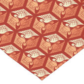 Japanische Krane, Mandarin und leichte Orange Kurzer Tischläufer (Ecke)