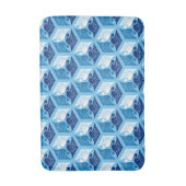 Japanische Krane, Marine, Weiß und Light Blue Badematte (Vorderseite Vertikal)