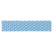 Japanische Krane, Marine, Weiß und Light Blue Kurzer Tischläufer (Horizontal)