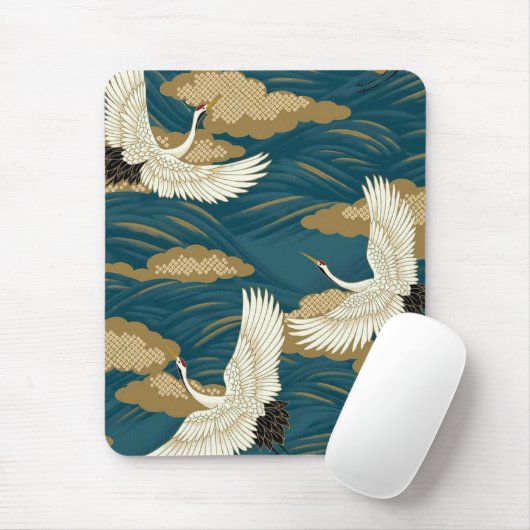 Japanische Kräne Mousepad (Mit Mouse)