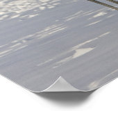 Japanische Krane tanzen auf Schnee Poster (Ecke)