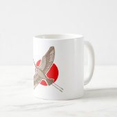 Japanische Krane Tasse (VorderseiteRechts)