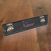 Japanische Krane Thunder_Cove Namensplakette (Seite)