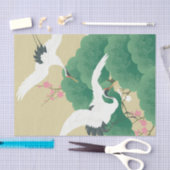 Japanische Krane und Pine Tree Seidenpapier (Handwerk)