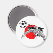 Japanische Kranflagge Magnet (Vorderseite/Rückseite)
